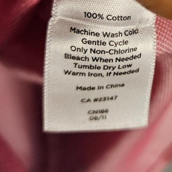 Talbots Womens size 16W 100% Cotton Pink Button Up Shirt Basic Everyday Career - Picture 9 of 9